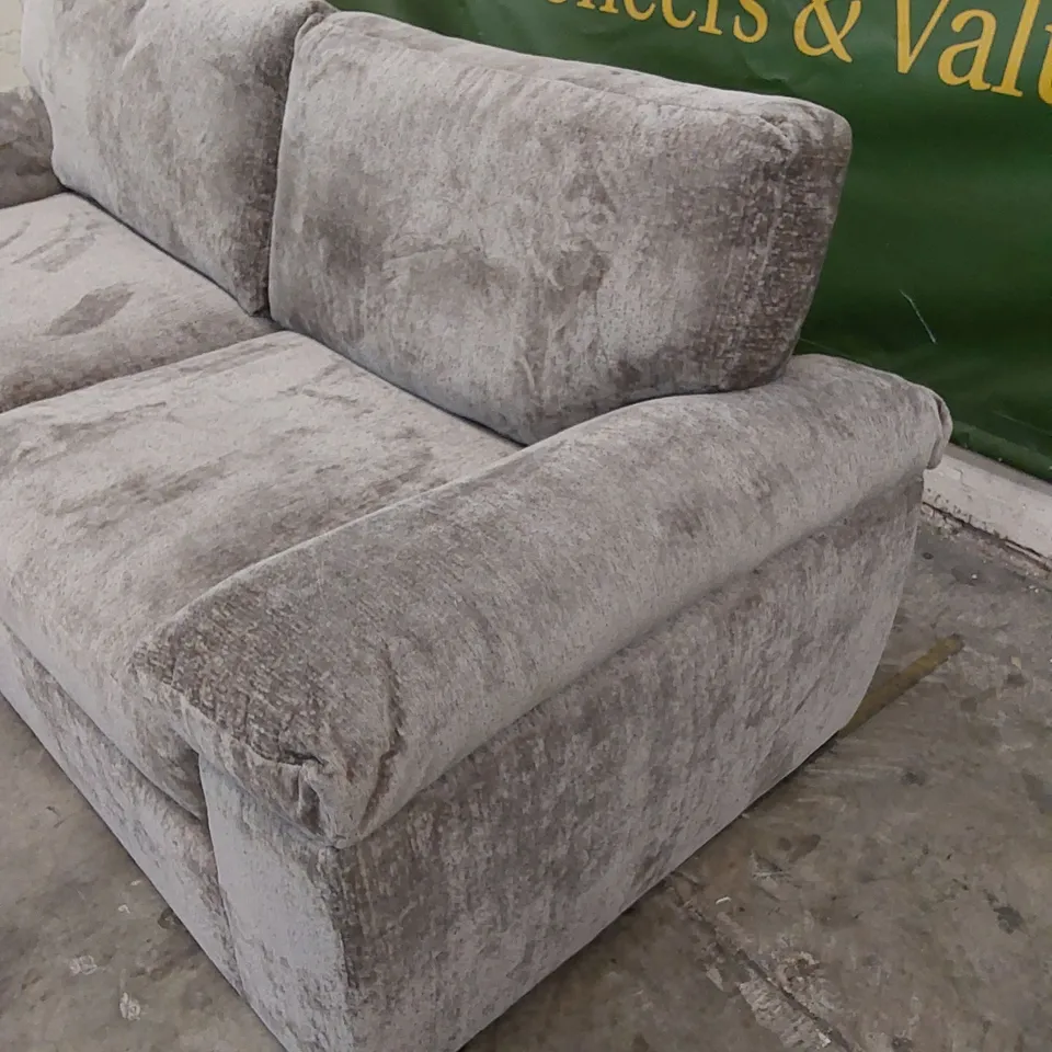 QUALITY DESIGNER 3 SEATER FABRIC UPHOLSTERED SOFA