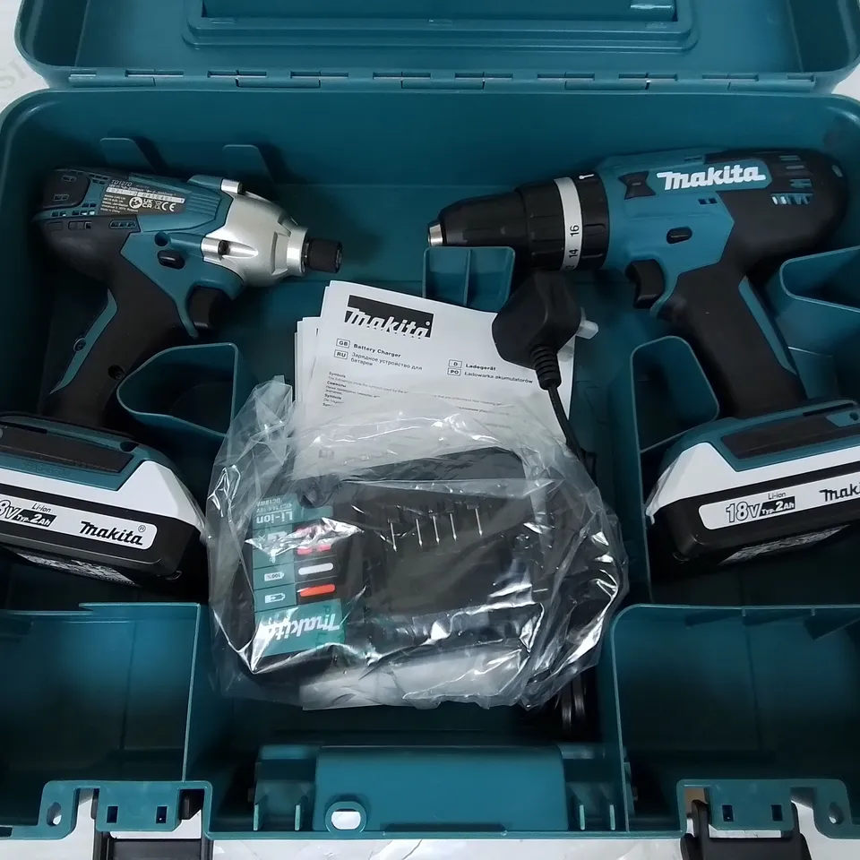 MAKITA 18V G-SERIES COMBI & IMPACT DRIVER KIT RRP £179.99