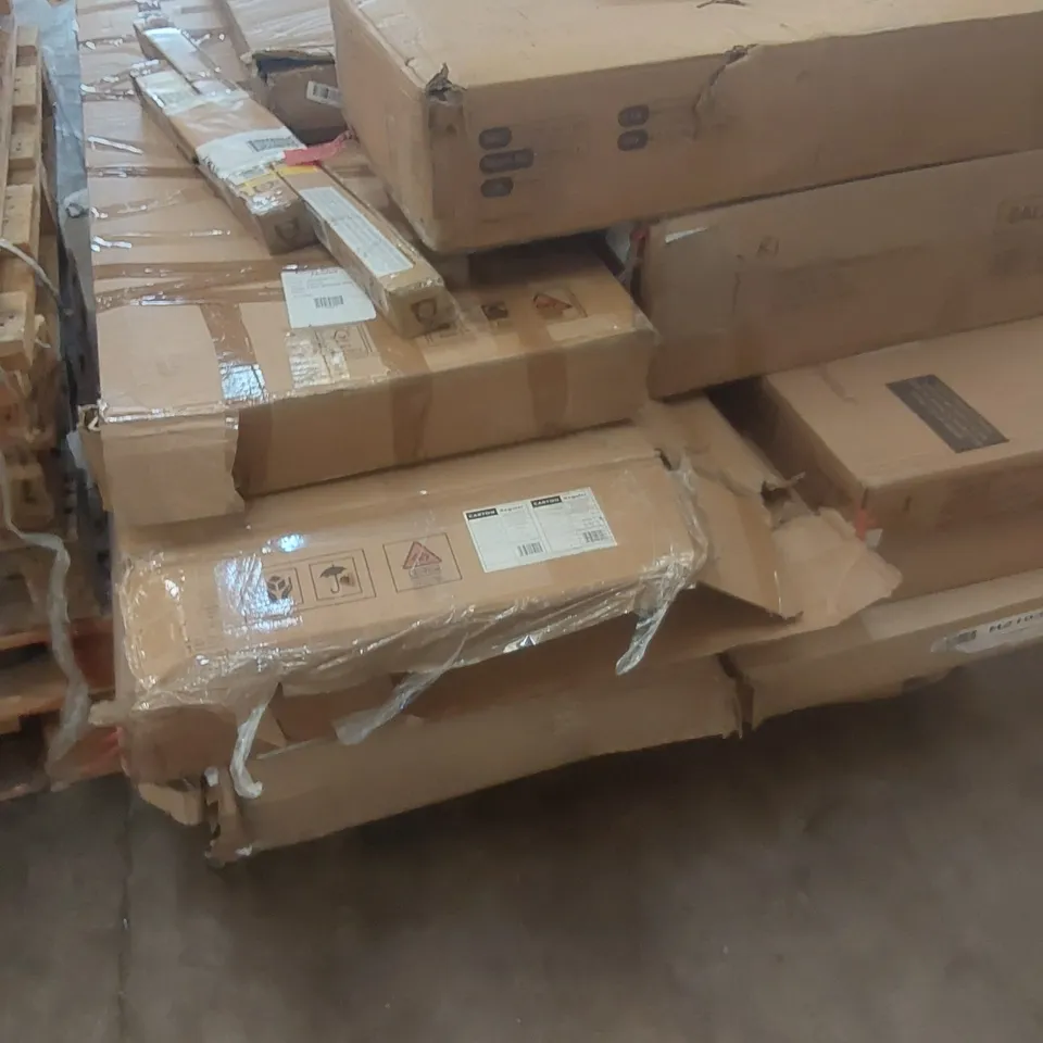 PALLET CONTAINING A LARGE QUANTITY OF ASSORTED FURNITURE PARTS ECT