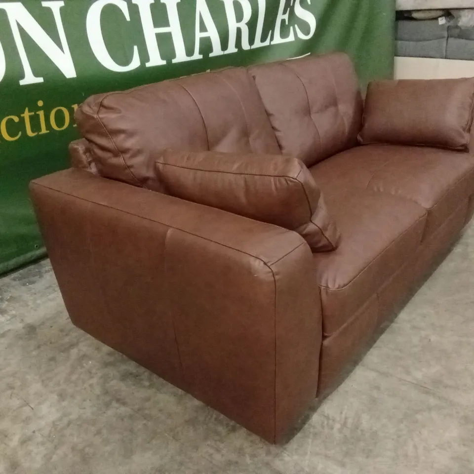 ARDEN ITALIAN LEATHER 3 SEATER SOFA RRP £1399