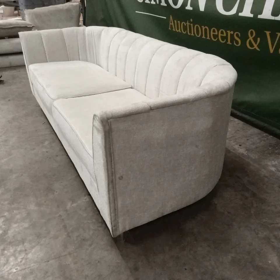 GUILD FABRIC 3 SEATER SOFA - IVORY RRP £699