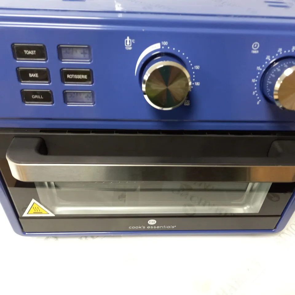 BOXED COOK'S ESSENTIAL 21-LITRE AIRFRYER OVEN IN BLUE 