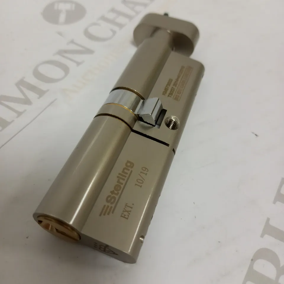 DUAL FINISH BRASS & SATIN NICKEL ETD4050 40MM INT LOCK