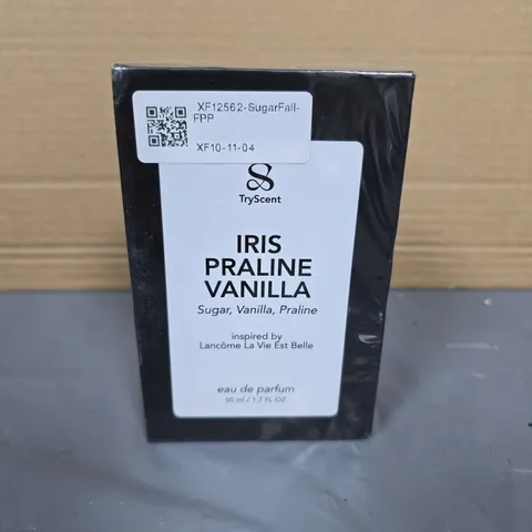 BOXED AND SEALED TRY SCENT IRIS PRALINE VANILLA SUGAR, VANILLA, PRALINE INSPIRED BY LANCOME LA VIE EST BELLE EAU DE PARFUM 50ML