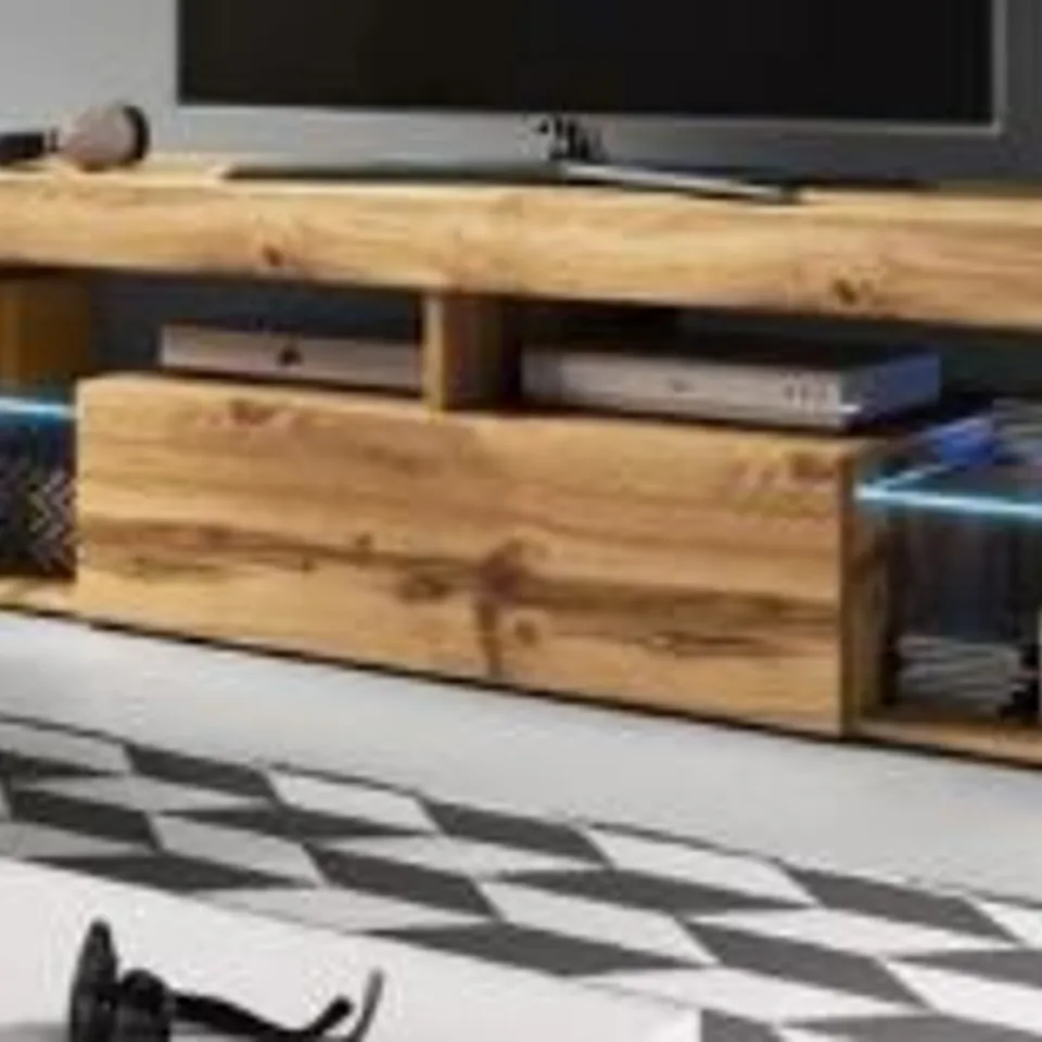 BRAND NEW BOXED VIVALDI LE LED ENTERTAINMENT UNIT WOTAN OAK