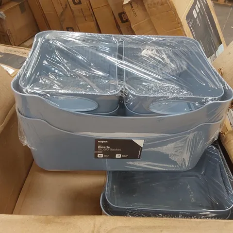 BOX OF APPROXIMATELY 6x 6PCS KEPLIN PLASTIC STUDIO BASKETS