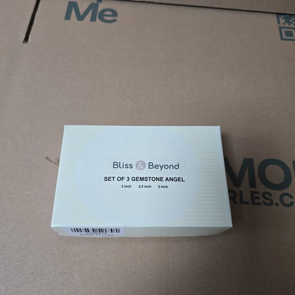 BLISS & BEYOND GEMSTONE ANGEL SET OF 3