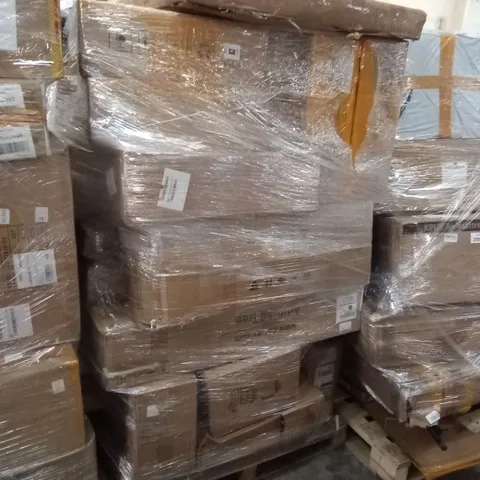 PALLET OF ASSORTED FURNITURE, HOUSEHOLD GOODS & PRODUCTS TO INCLUDE; FOOD PROCESSORS, BOXED FURNITURE ETC 