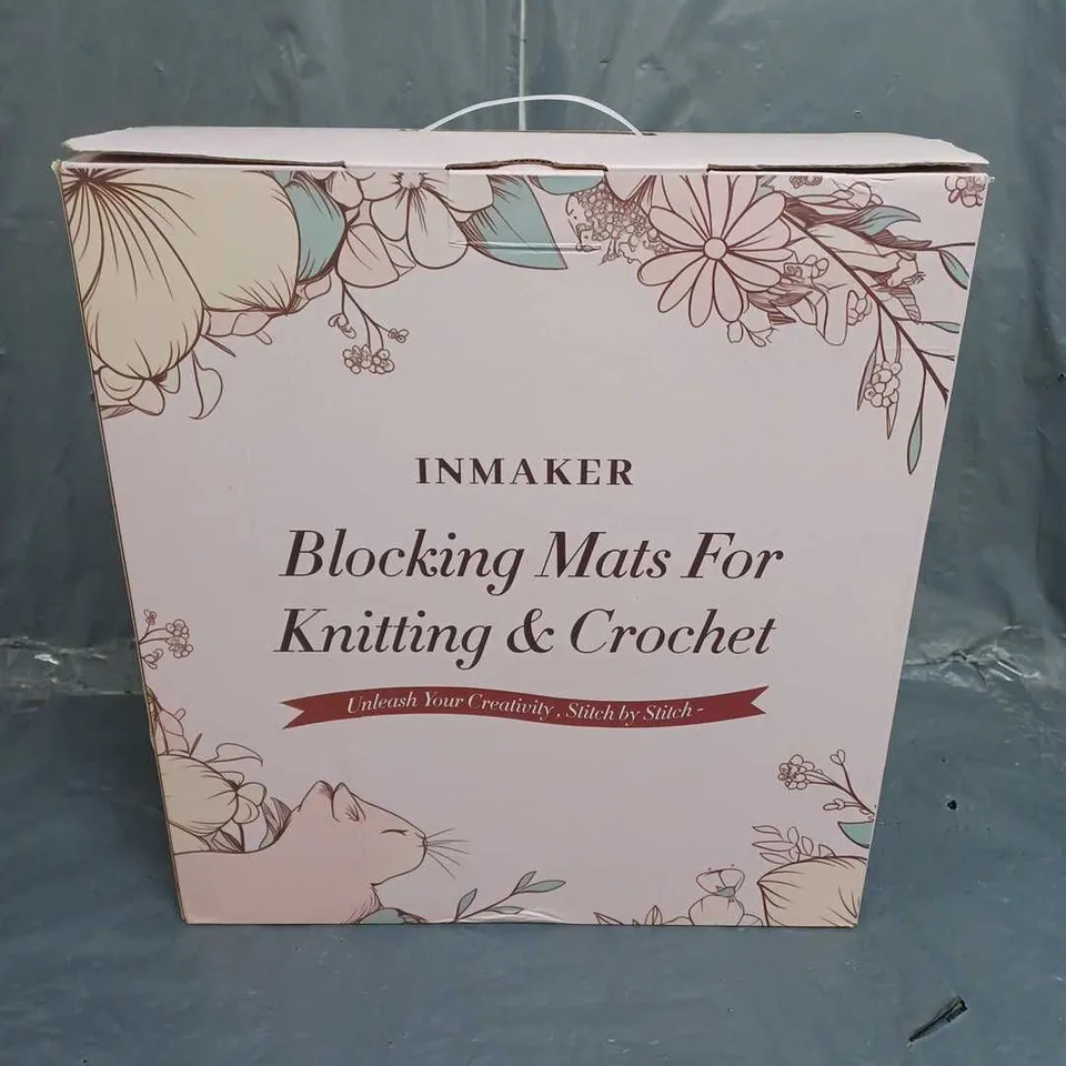 BOXED INMAKER BLOCKING MATS FOR KNITTING & CROCHET 