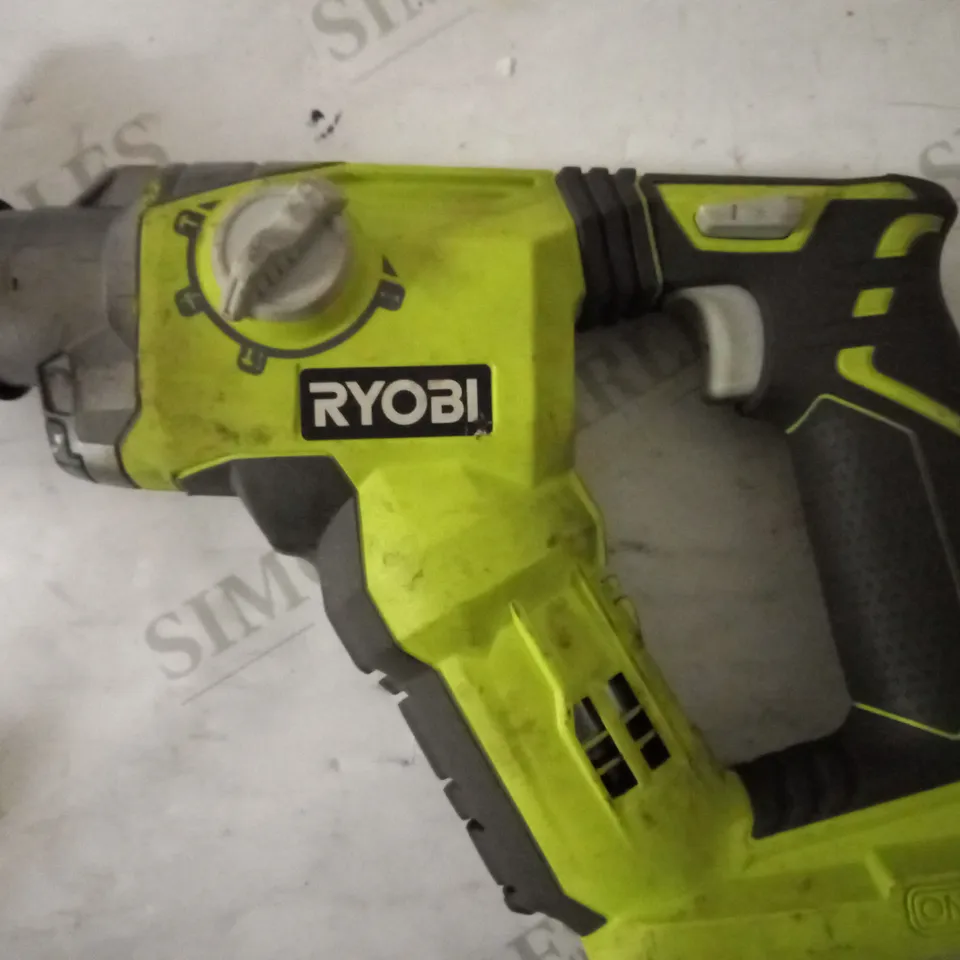 RYOBI R18SDS-0 ONE+ SDS PLUS CORDLESS ROTARY HAMMER DRILL (BODY ONLY) - HYPER GREEN