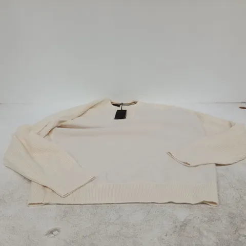 HUGO BOSS H HERO CREAM KNIT JUMPER SIZE XL