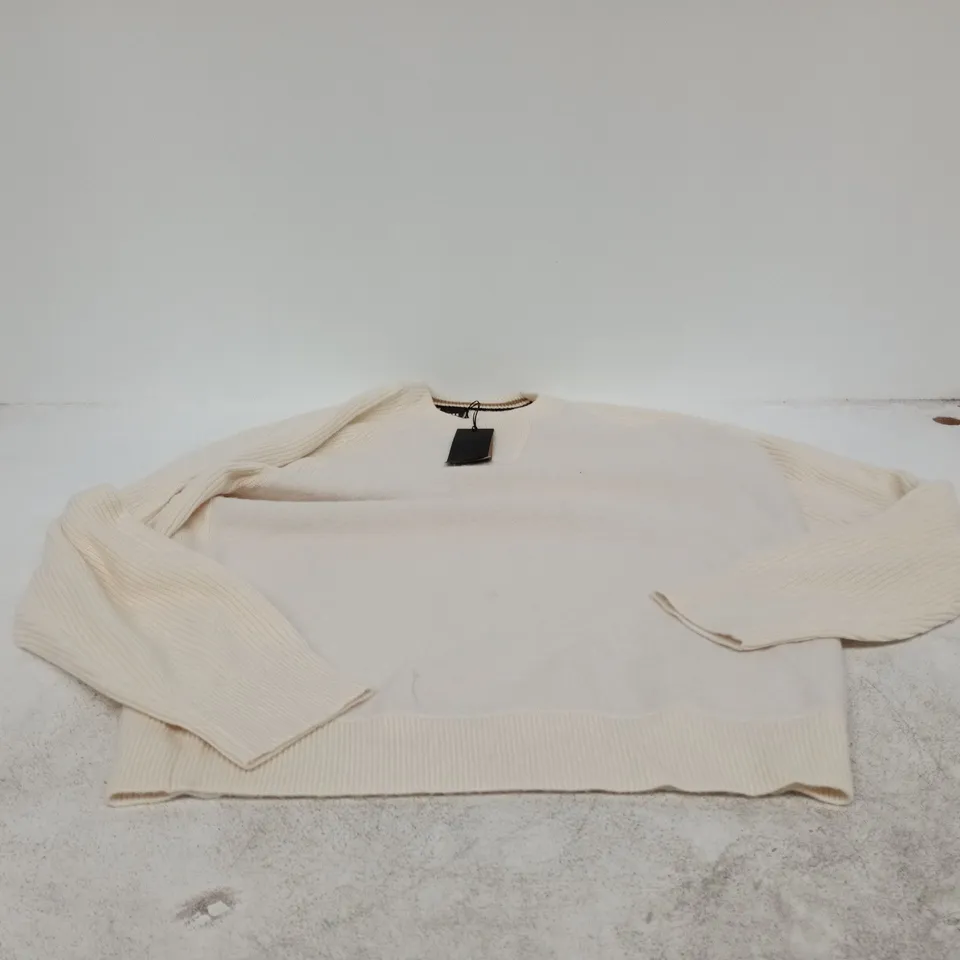 HUGO BOSS H HERO CREAM KNIT JUMPER SIZE XL