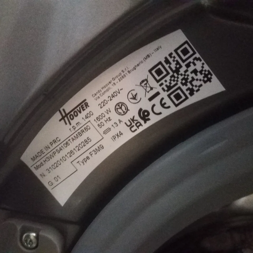 HOOVER H3WPS4106TAMBR80 10KG 1400 SPIN WASHING MACHINE - GRAPHITE