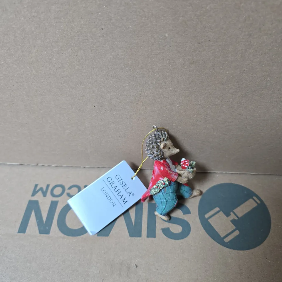 BOX OF APPROXIMATELY 100 GISELA GRAHAM LONDON HEDGEHOG ORNAMENT