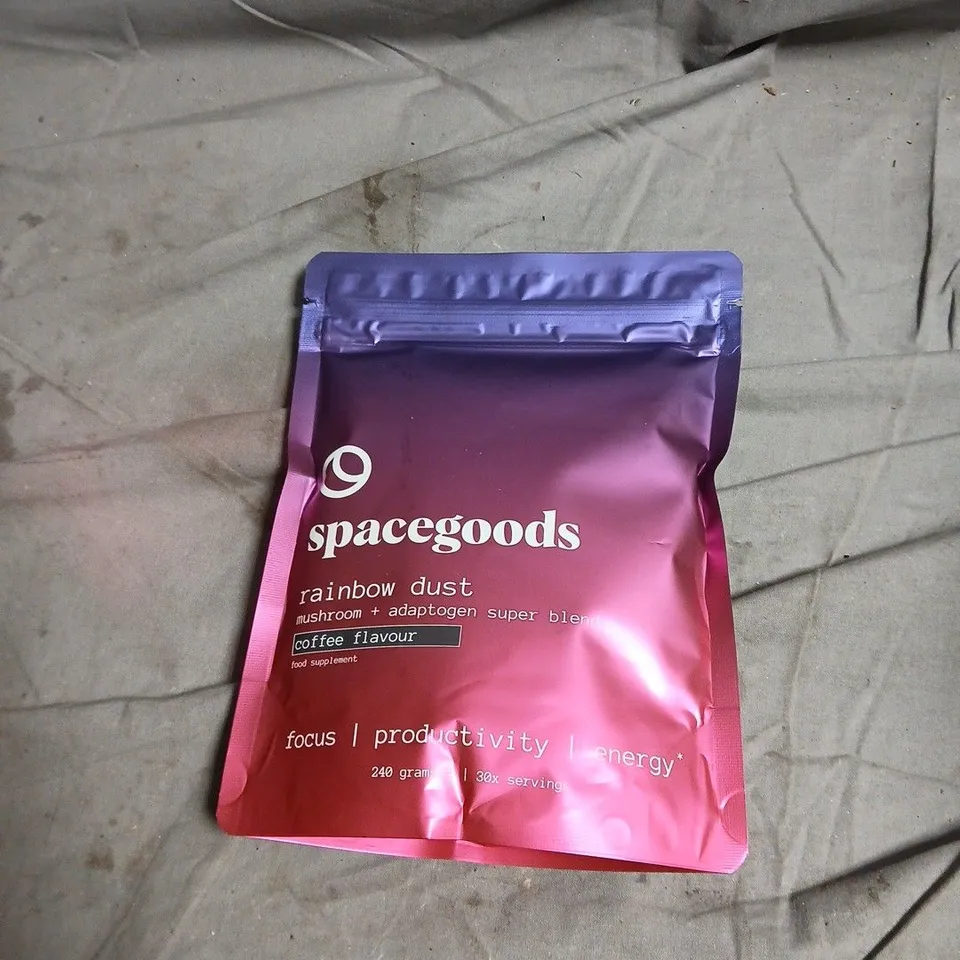 SPACEGOODS RAINBOW DUST MUSHROOM + ADAPTOGEN SUPER BLEND – COFFEE FLAVOUR, 240G