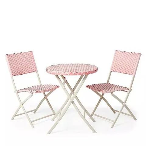 GARDEN STORIES SORBET COLLECTION PARISIAN 2 CHAIRS & TABLE BISTRO SET