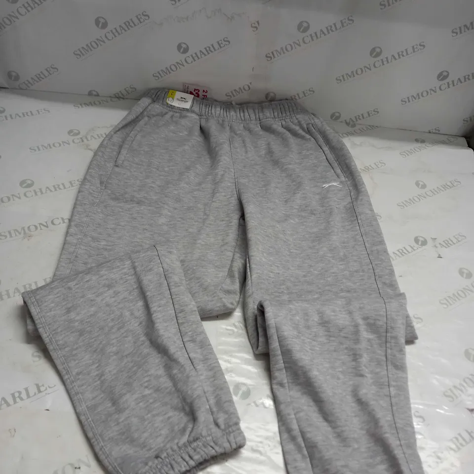 GREY SLAZENGER JOGGERS SIZE L 