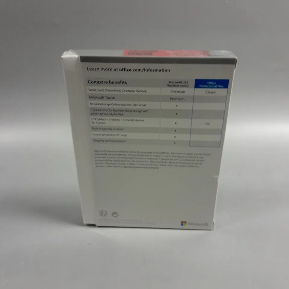 BOXED SEALED MICROSOFT OFFICE PROFESSIONAL PLUS 2021