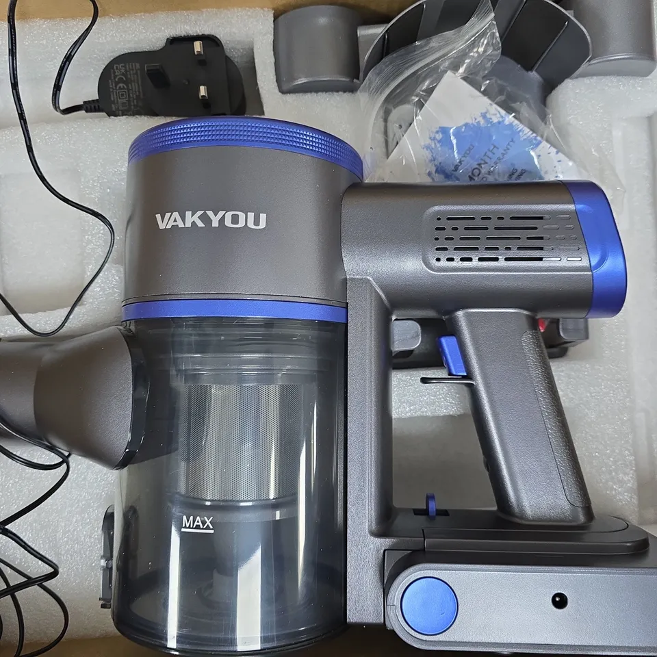 VAKYOU VC001 CORDLESS VACUUM CLEANER – STICK VACUUM (BOXED)