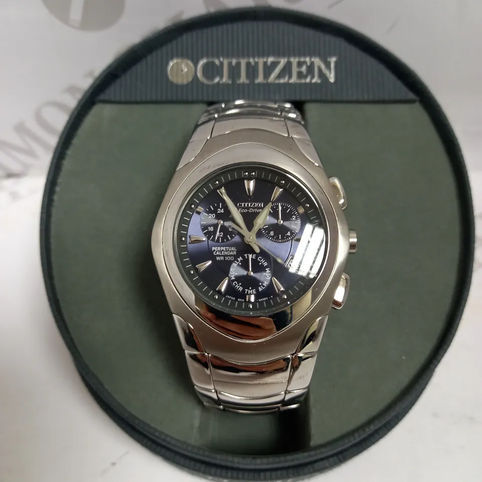 CITIZEN ECO-DRIVE SILVER EFFECT WRIST WATCH