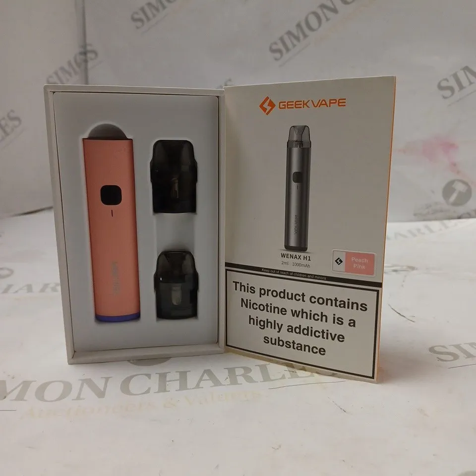BOXED GEEK VAPE WENAX H1 - PEACH PINK. 