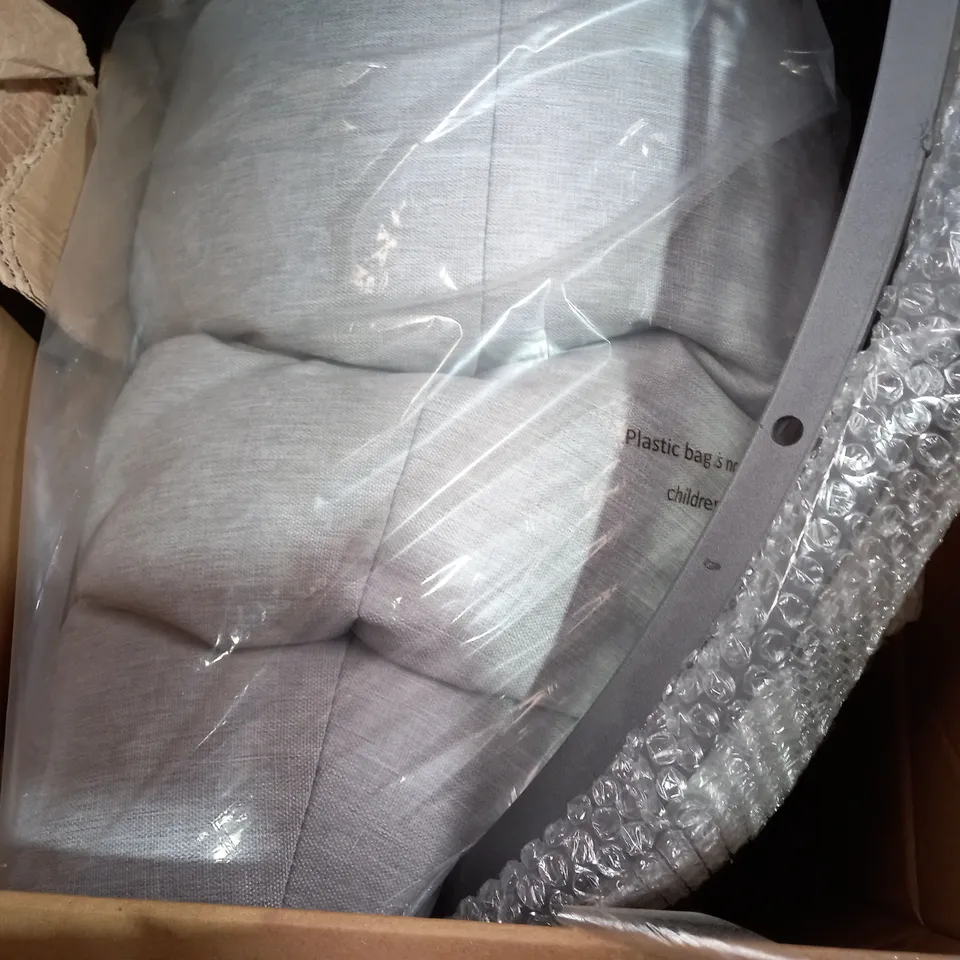 LARGE PADDED ROCKING/COCOON CHAIR - GRAPHITE/GREY