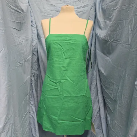 NOBODY'S CHILD PALMA MINI DRESS IN GREEN SIZE UK 10