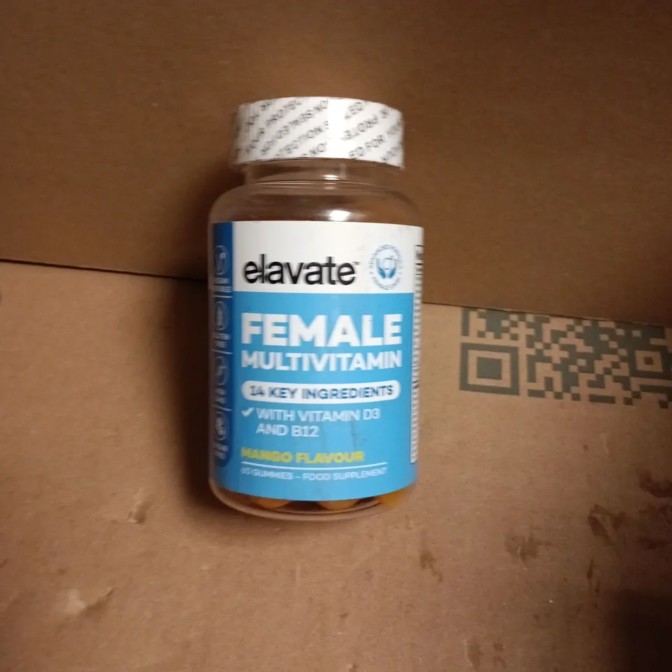 ELAVATE FEMALE MULTIVITAMIN – MANGO FLAVOUR (FOOD SUPPLEMENT)