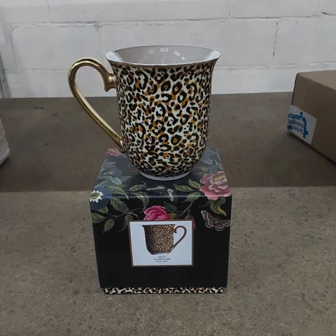 BOXED SPODE CREATURES OF CURIOSITY MUG - LEOPARD