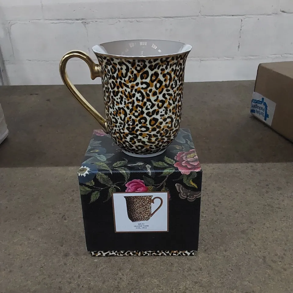BOXED SPODE CREATURES OF CURIOSITY MUG - LEOPARD 