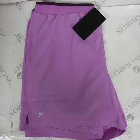 FABLETICS THE 5" FUNDAMENTALIST SHORTS IN PURPLE SIZE XL