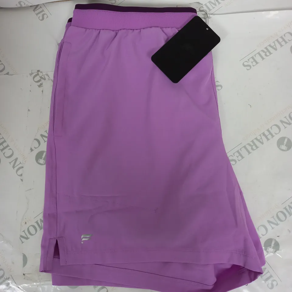 FABLETICS THE 5" FUNDAMENTALIST SHORTS IN PURPLE SIZE XL