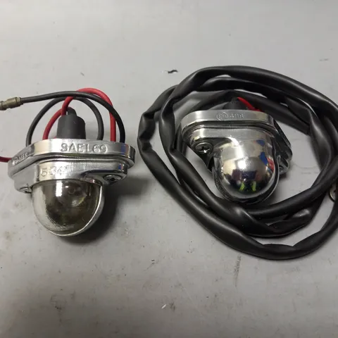 VINTAGE ORIGINAL LUCAS CHROME L534 REAR NUMBER PLATE LAMP LIGHT