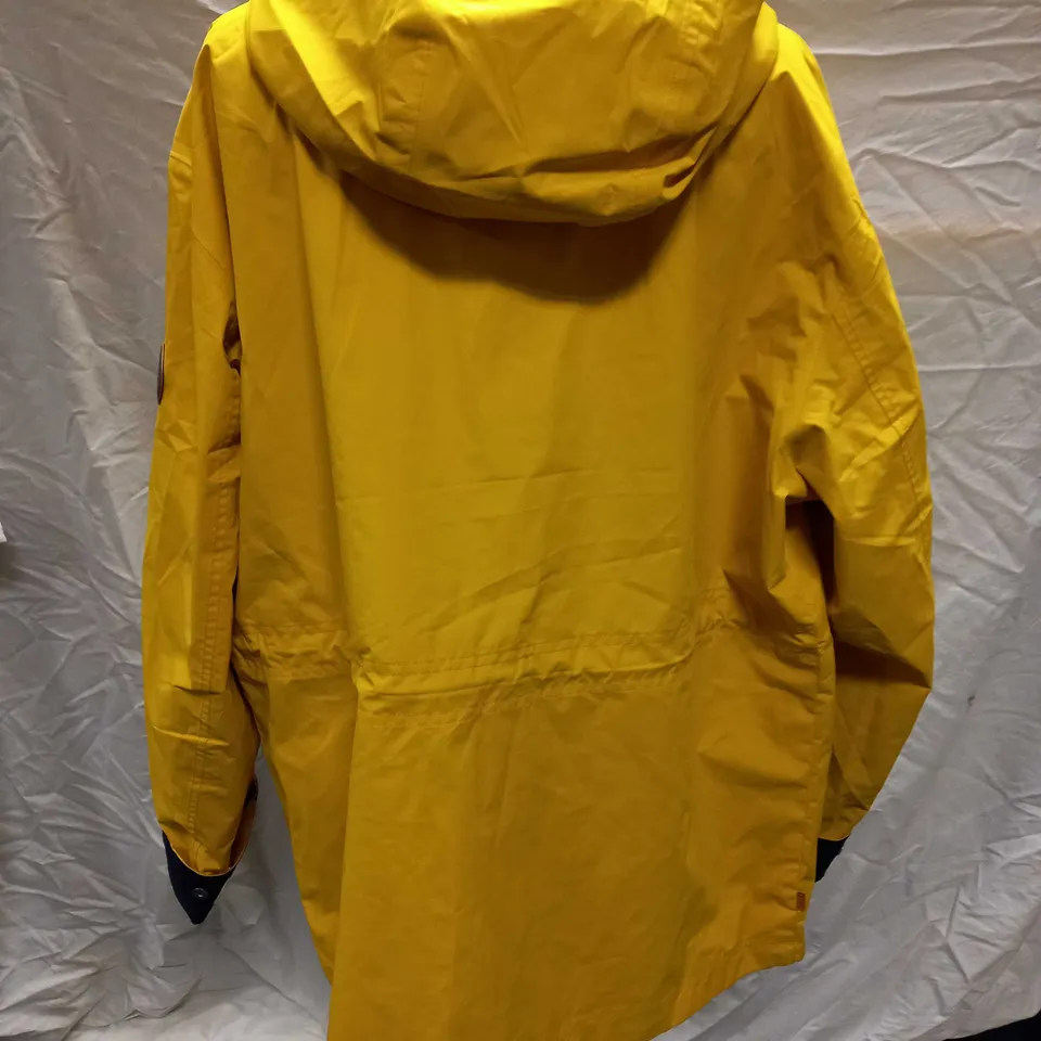 TIMBERLAND YELLOW HOODED TB0A2A2D JACKET - SIZE LARGE