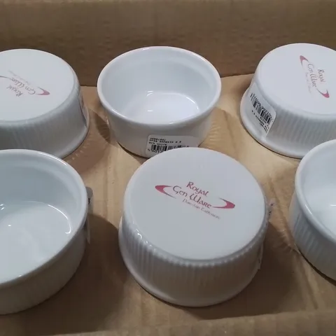 BOX OF 6 PORCELAIN RAMEKINS