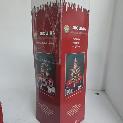 SNOWING CHRISTMAS DECORATION – MUSICAL, LIGHTING (BOXED) – BOXED