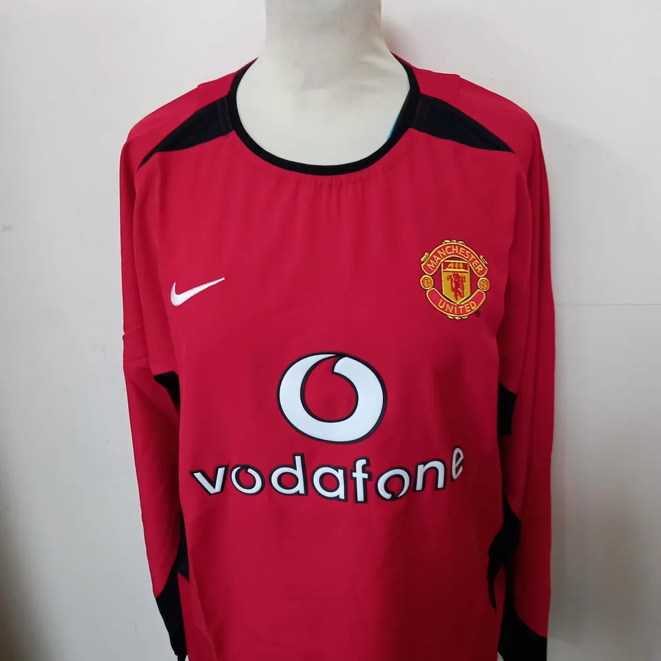 MANCHESTER UNITED FC 2003-04 HOME SHIRT SIZE M