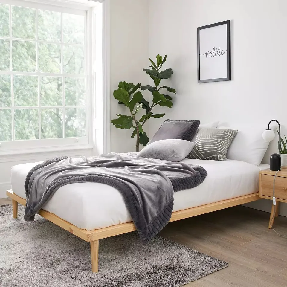 BRAND NEW BOXED KING PLATFORM BED - PINE 