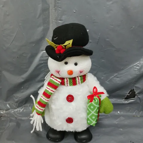 32 CM MUSICAL DANCING SNOWMAN CHRISTMAS DECORATION