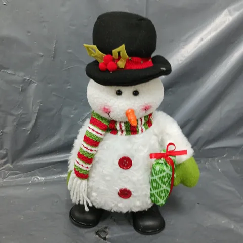 32 CM MUSICAL DANCING SNOWMAN CHRISTMAS DECORATION