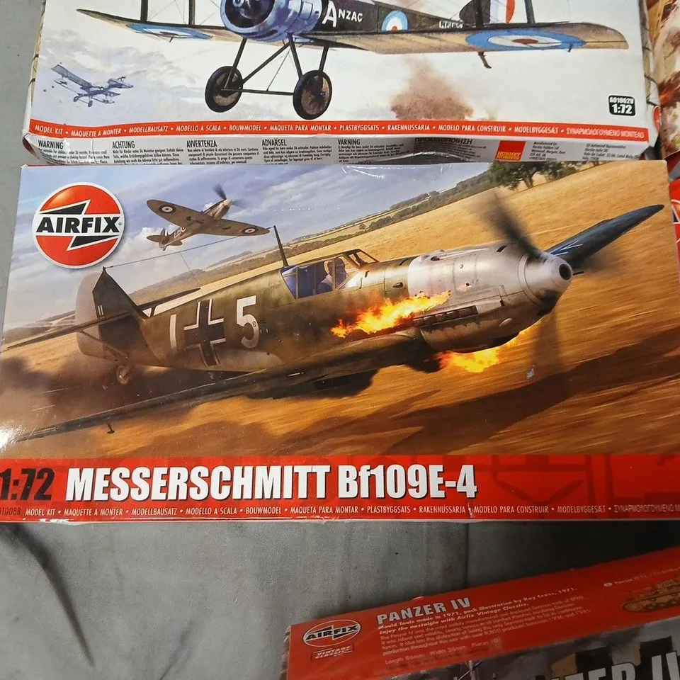 LOT OF 5 ASSORTED MILITARY THEMED AIRFIX KITS