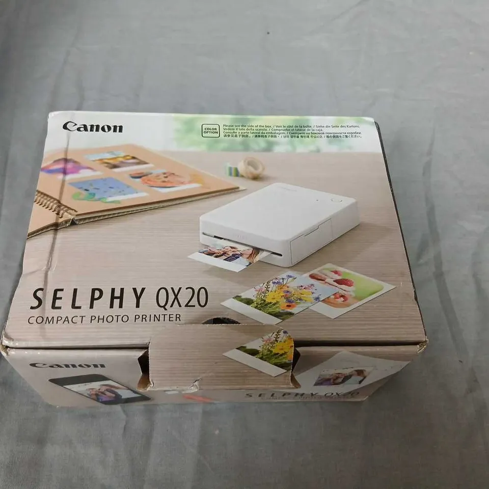 CANON SELPHY QX20 COMPACT PHOTO PRINTER – PINK (BOXED)