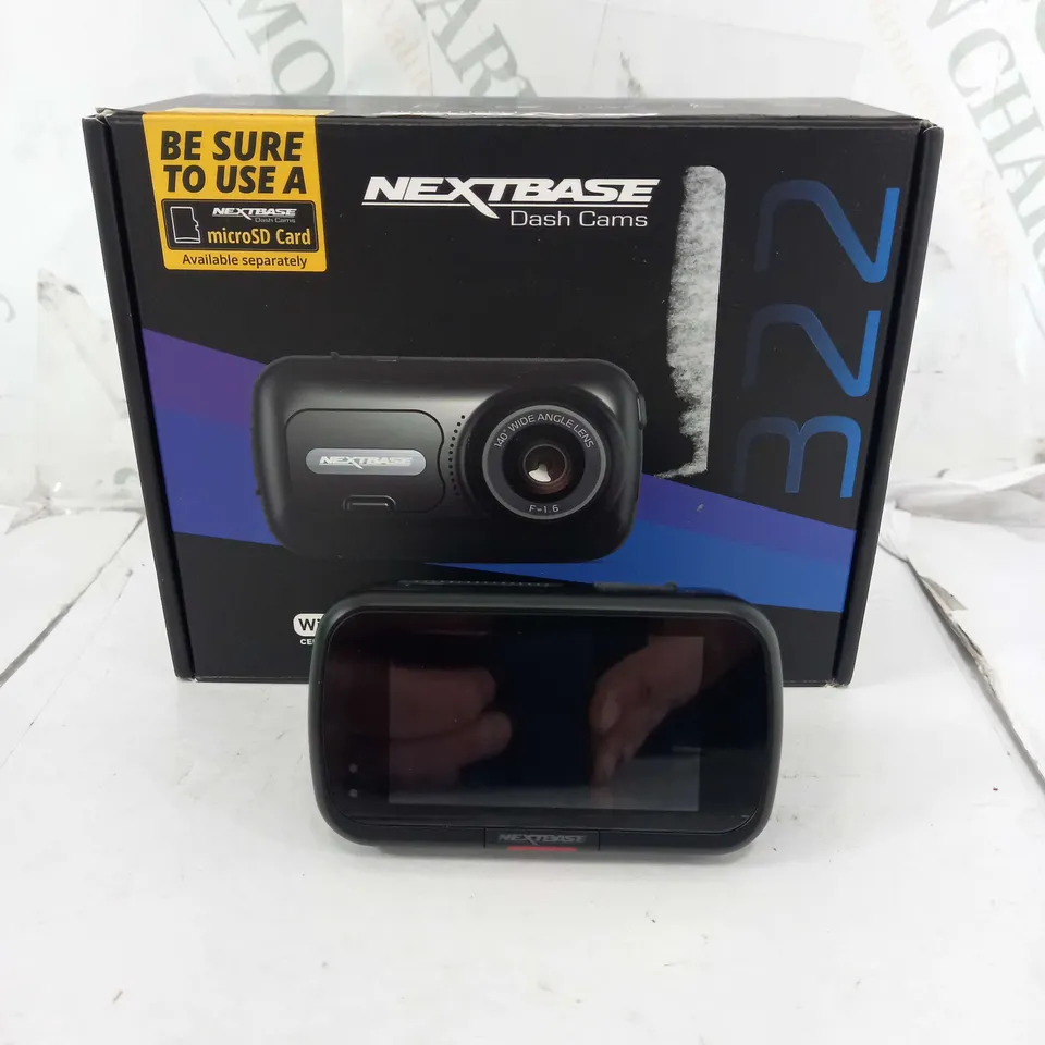 BOXED NEXTBASE 322GW VEHICLE DASH CAMERA 