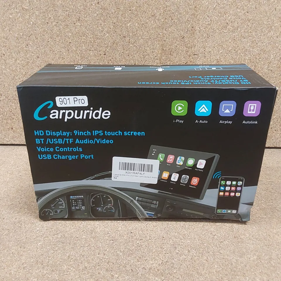 BOXED CARPURIDE W901PRO CARPLAY HD DISPLAY 9INCH SCREEN AUDIO/VIDEO