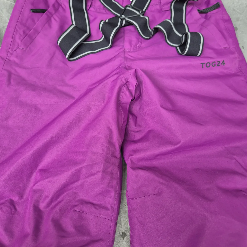 TOG24 PURPLE SKI SALOPETTES, 164 CM