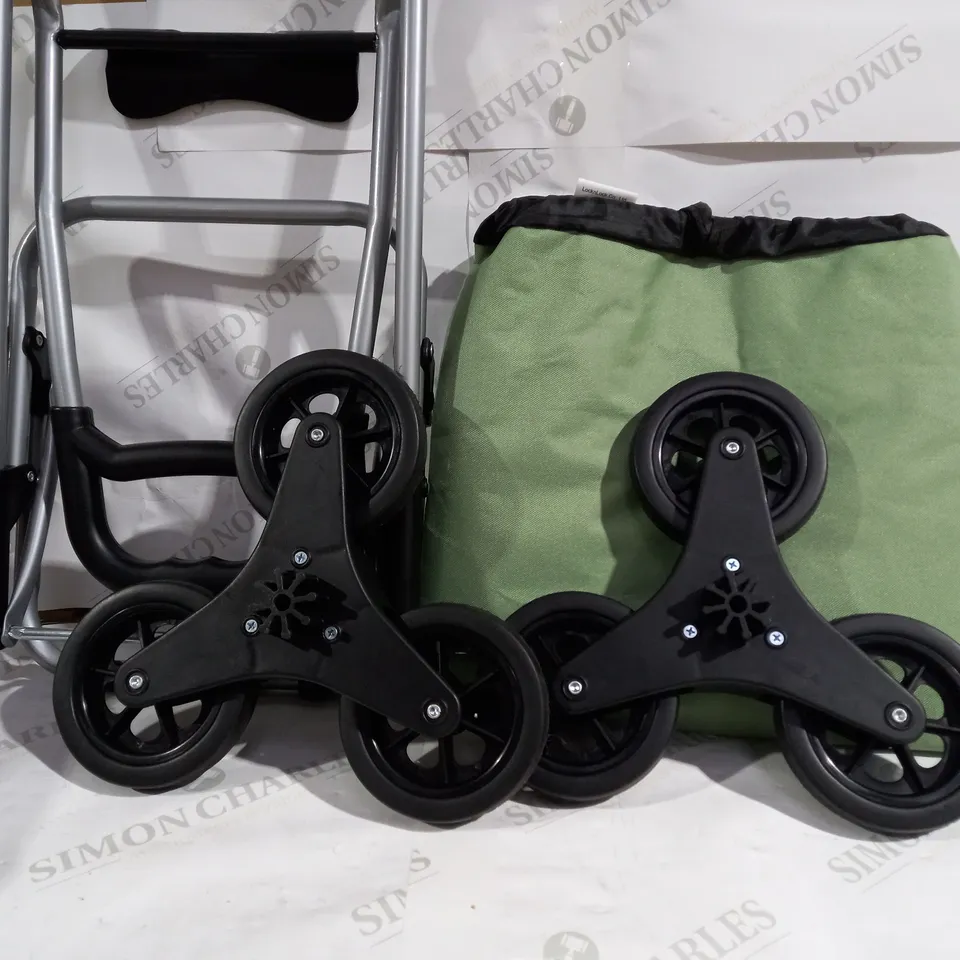 LOCK 'N LOCK INSULATED SHOPPING TROLLEY CART WITH STAIR CLIMB WHEELS