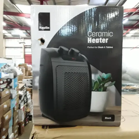 BOXED KEPLIN CERAMIC HEATER - BLACK