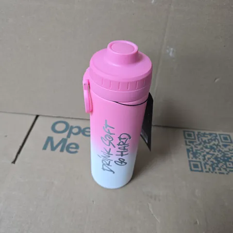 HOLY FORME PINK SPORTS DRINK BOTTLE WITH SCREW-TOP LID