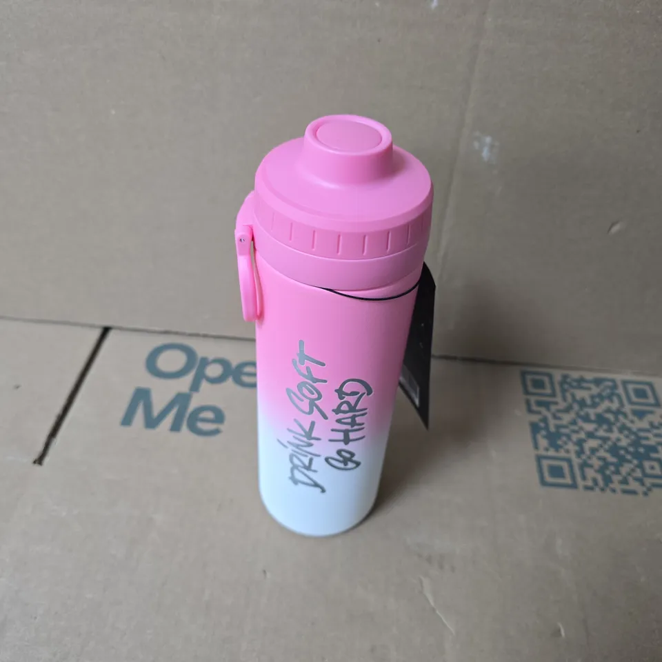 HOLY FORME PINK SPORTS DRINK BOTTLE WITH SCREW-TOP LID