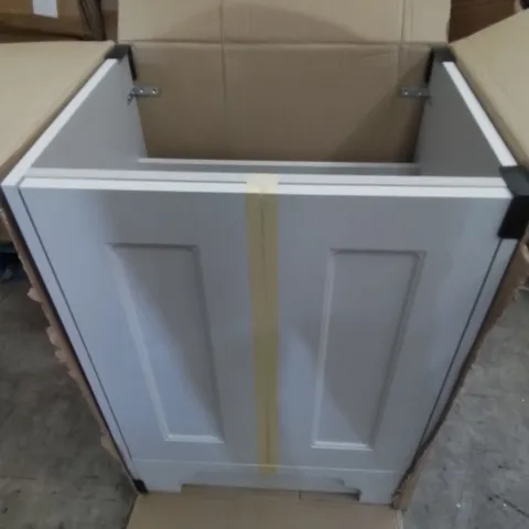 BOXED CHELWORTH FLOOR STANDING VANITY UNIT 600 X 460 X 811MM CLAY GREY